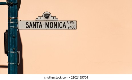 Santa Monica Blvd. Street Sign