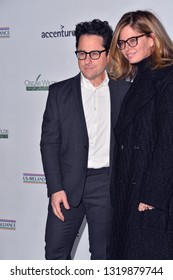 SANTA MONICA, CA. February 21, 2019: J.J. Abrams & Katie McGrath At The 14th Annual Oscar Wilde Awards.
Picture: Paul Smith/Featureflash