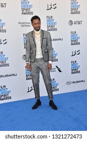 SANTA MONICA, CA. February 23, 2019: Lakeith Stanfield At The 2019 Film Independent Spirit Awards.
Picture: Paul Smith/Featureflash