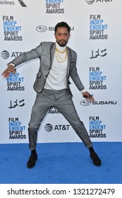 SANTA MONICA, CA. February 23, 2019: Lakeith Stanfield At The 2019 Film Independent Spirit Awards.
Picture: Paul Smith/Featureflash