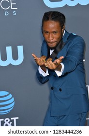 SANTA MONICA, CA. January 13, 2019: Shameik Moore At The 24th Annual Critics' Choice Awards In Santa Monica.
 