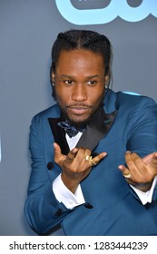 SANTA MONICA, CA. January 13, 2019: Shameik Moore At The 24th Annual Critics' Choice Awards In Santa Monica.
 