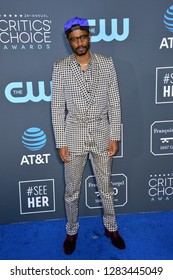 SANTA MONICA, CA. January 13, 2019: Lakeith Stanfield At The 24th Annual Critics' Choice Awards In Santa Monica.
 