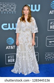 SANTA MONICA, CA. January 13, 2019: Jodie Comer At The 24th Annual Critics' Choice Awards In Santa Monica.
 