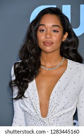 SANTA MONICA, CA. January 13, 2019: Laura Harrier At The 24th Annual Critics' Choice Awards In Santa Monica.
 