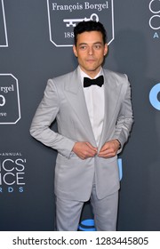 SANTA MONICA, CA. January 13, 2019: Rami Malek At The 24th Annual Critics' Choice Awards In Santa Monica.
 