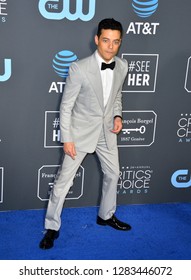 SANTA MONICA, CA. January 13, 2019: Rami Malek At The 24th Annual Critics' Choice Awards In Santa Monica.
 