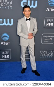 SANTA MONICA, CA. January 13, 2019: Rami Malek At The 24th Annual Critics' Choice Awards In Santa Monica.
 