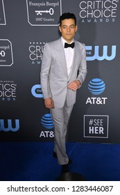 SANTA MONICA, CA. January 13, 2019: Rami Malek At The 24th Annual Critics' Choice Awards In Santa Monica.
 