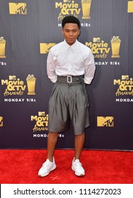 SANTA MONICA, CA - June 16, 2018: Chosen Jacobs At The 2018 MTV Movie & TV Awards At The Barker Hanger, Santa Monica Airport