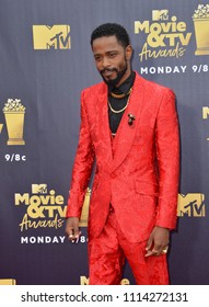 SANTA MONICA, CA - June 16, 2018: Lakeith Stanfield At The 2018 MTV Movie & TV Awards At The Barker Hanger, Santa Monica Airport