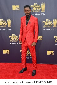 SANTA MONICA, CA - June 16, 2018: Lakeith Stanfield At The 2018 MTV Movie & TV Awards At The Barker Hanger, Santa Monica Airport