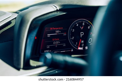 Santa Monica, CA, USA
March 2, 2022
Corvette Stingray C8 Dash Showing Different Settings