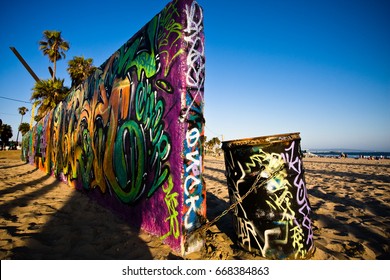 Santa Monica Graffiti Wall - Powered by Shutterstock