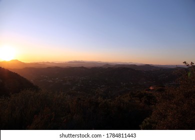 Santa Monica Mountains Sunset Malibu California