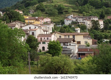 Santa Pau town in the province of Girona in Catalonia.