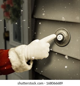 Santa Is Ringing The Door Bell