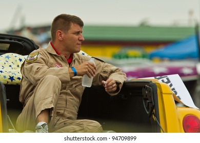 SANTA ROSA, CA - AUG 21: Tim Decker Pitts S-2B Pilot During The Wings Over Wine Country Air Show, On August 21, 2011, Sonoma County Airport, Santa Rosa, CA.