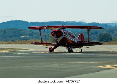 SANTA ROSA, CA - AUG 21: Tim Decker Pitts S-2B Pilot During The Wings Over Wine Country Air Show, On August 21, 2011, Sonoma County Airport, Santa Rosa, CA.