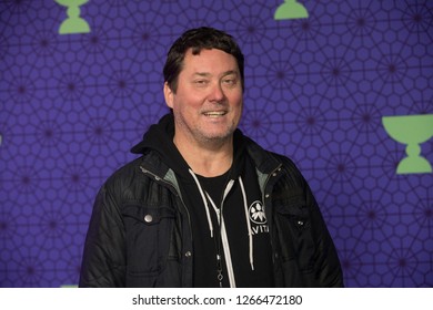 Santa Rosa, CA/USA - 12/16/2018: Comedian Doug Benson Walks The Red Carpet At The Emerald Cup. He Starred In Last Comic Standing, Super High Me, The High Court With Doug Benson. 