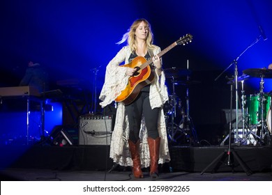 Santa Rosa, CA/USA - 12/16/2018: Margo Price Performs At The Emerald Cup. She's An American Country Artist Nomination For Best New Artist At The 61st Annual Grammy Awards.