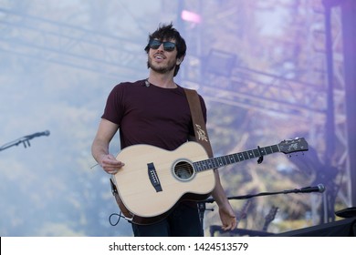 Santa Rosa, CA/USA: 6/14/2019: Morgan Evans Performs At Country Summer Music Festival. He's An Australian Country Music Singer And Married To Kelsea Ballerini. 