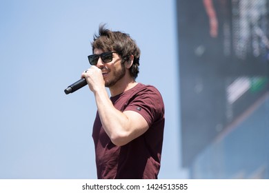 Santa Rosa, CA/USA: 6/14/2019: Morgan Evans Performs At Country Summer Music Festival. He's An Australian Country Music Singer And Married To Kelsea Ballerini. 