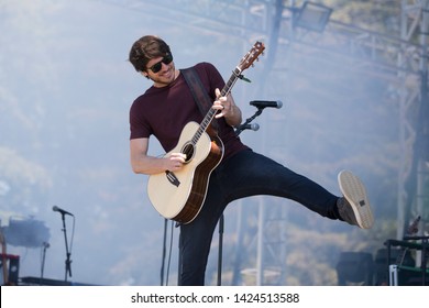 Santa Rosa, CA/USA: 6/14/2019: Morgan Evans Performs At Country Summer Music Festival. He's An Australian Country Music Singer And Married To Kelsea Ballerini. 