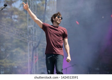 Santa Rosa, CA/USA: 6/14/2019: Morgan Evans Performs At Country Summer Music Festival. He's An Australian Country Music Singer And Married To Kelsea Ballerini. 