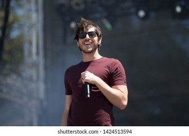 Santa Rosa, CA/USA: 6/14/2019: Morgan Evans Performs At Country Summer Music Festival. He's An Australian Country Music Singer And Married To Kelsea Ballerini. 