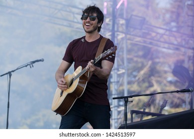 Santa Rosa, CA/USA: 6/14/2019: Morgan Evans Performs At Country Summer Music Festival. He's An Australian Country Music Singer And Married To Kelsea Ballerini. 