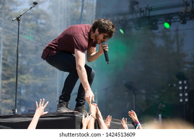 Santa Rosa, CA/USA: 6/14/2019: Morgan Evans Performs At Country Summer Music Festival. He's An Australian Country Music Singer And Married To Kelsea Ballerini. 