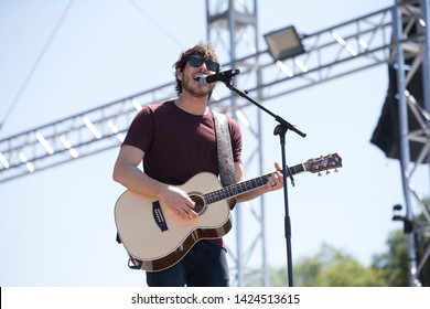 Santa Rosa, CA/USA: 6/14/2019: Morgan Evans Performs At Country Summer Music Festival. He's An Australian Country Music Singer And Married To Kelsea Ballerini. 