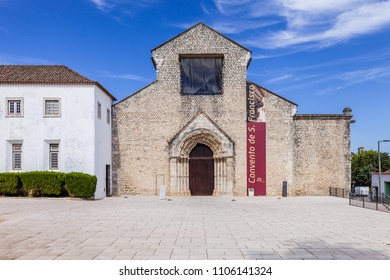 Santarem, Portugal - September 10, 2010: Sao Francisco Convent 13th Century Mendicant Gothic Architecture. Franciscan Religious Order.