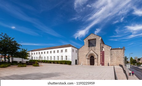 Santarem, Portugal - September 11, 2017: Convento De Sao Francisco Convent. 13th Century Mendicant Gothic Architecture. Franciscan Religious Order.