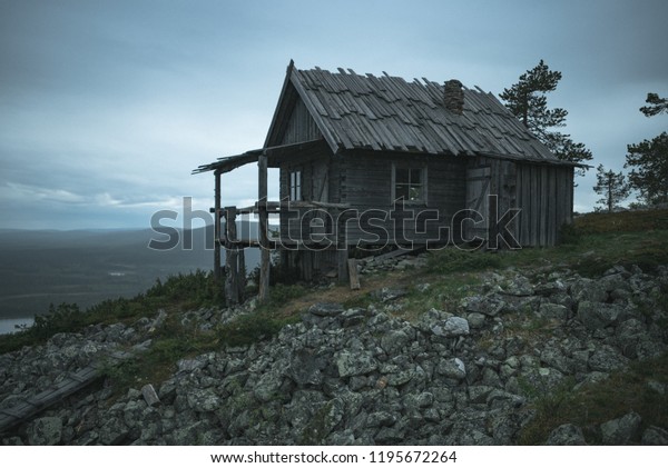 Santas Cabin Lapland Made Movie Summer Stock Photo Edit Now