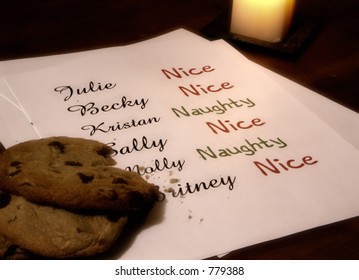 Santa's Naughty Or Nice List For Girls