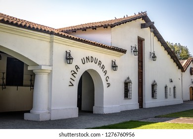 Santiago, Chile - Apr 4, 2018: Undurraga Vineyard -  Santiago, Chile