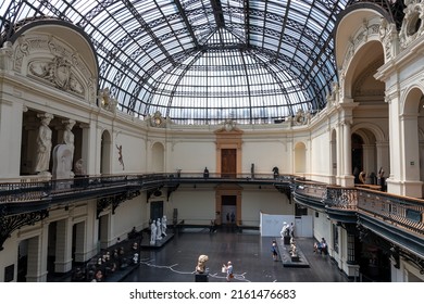 Santiago - Chile - May 15 2017: Santiago De Chile Art Museum, Inside View