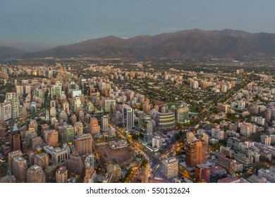 Santiago Chile Night Panorama View Stock Photo 550132624 | Shutterstock