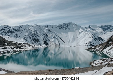 Santiago, Chile. Setptember, 2015. The Snowy Mountains Of Chile