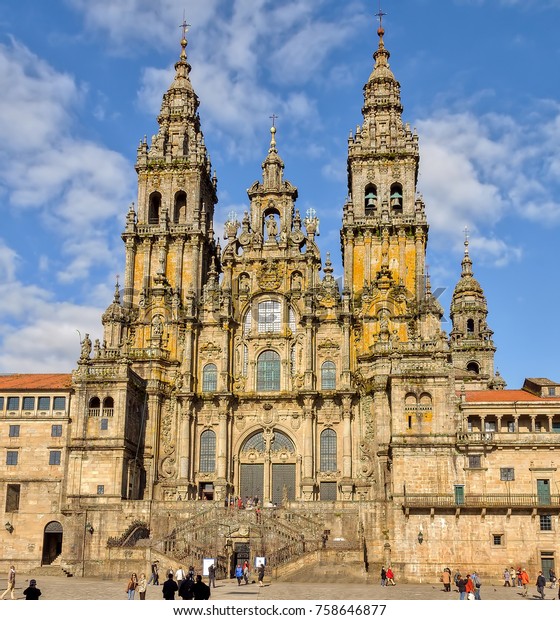 Santiago De Compostela Cathedral Galicia Spain Stock Photo Edit Now