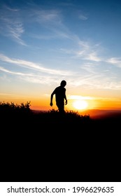 Santiago Peak Silhouette During Sunrise