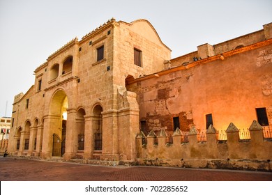 Santo Domingo, Dominican Republic. Basilica Cathedral Of Santa María La Menor, It Is The First Catholic Diocese Established In The New World. Colonial Zone UNESCO Heritage.