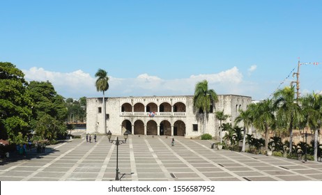 Santo Domingo's Ciudad Colonial. The Alcázar De Colón, Or Columbus Alcazar. The Capital Santo Domingo Dominican Republic. 9 November 2019 Editorial.