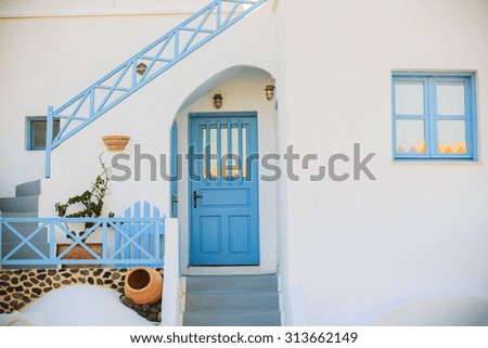 Santorini, Greece - Oia typical architecture