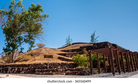 Santorini. Greece. Prehistoric Town Of Akrotiri.