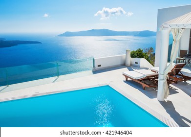 Santorini island, Greece - Shutterstock ID 421946404