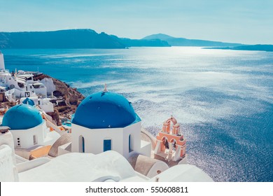 Santorini island,Greece - Shutterstock ID 550608811