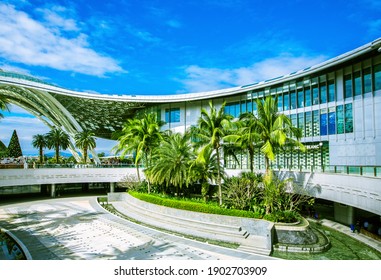 SANYA - CHINA,December 2020 :Building Of CDF Mall, The World Largest Duty Free Shopping Center In Sanya Hainan China.